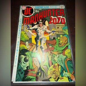 DC Showcase Manhunter 2070 Vintage Comic Book Cover - Multicolor